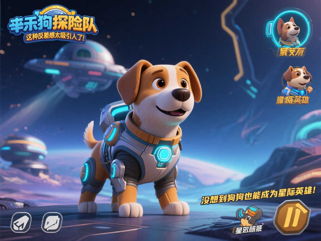 全新冒险游戏《乖狗探险队》亮相，狗狗变身星际探险先锋！